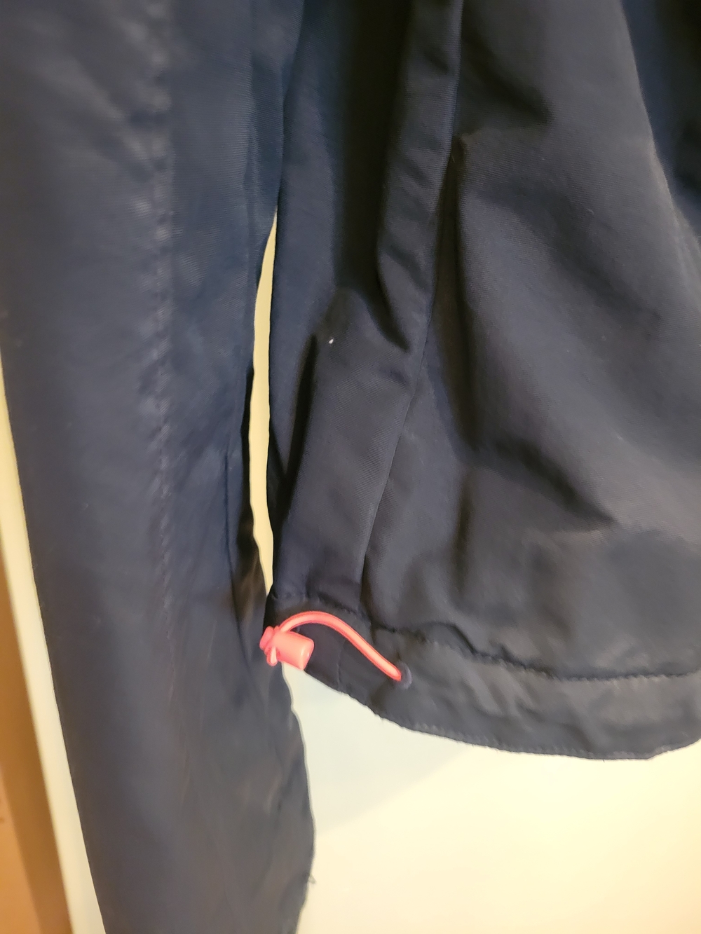 Hollister Navy Ski Jacket with Pink Accents - Picture 5 of 6